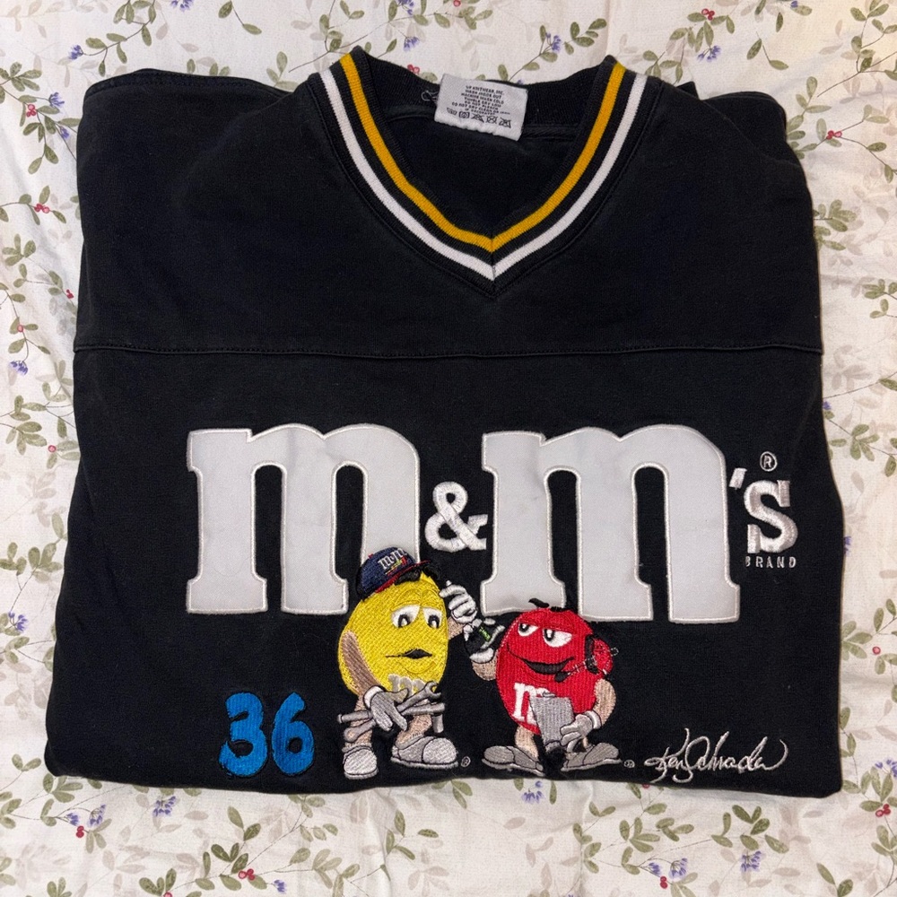 Vintage NASCAR and M&M shirt Ken Schrader #36 Chase Authentic Black